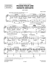 Pavane pour une Infante Défunte - RAVEL - Partition - Piano